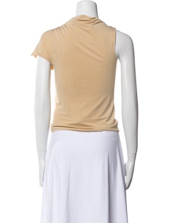 Paloma Wool One-Shoulder Short Sleeve Crop Top