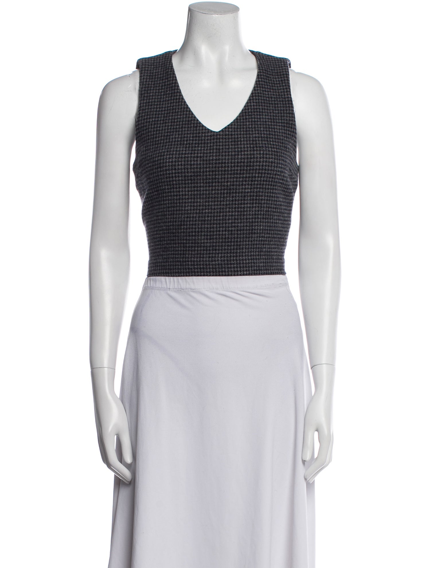 Paloma Wool V-Neck Sleeveless Crop Top
