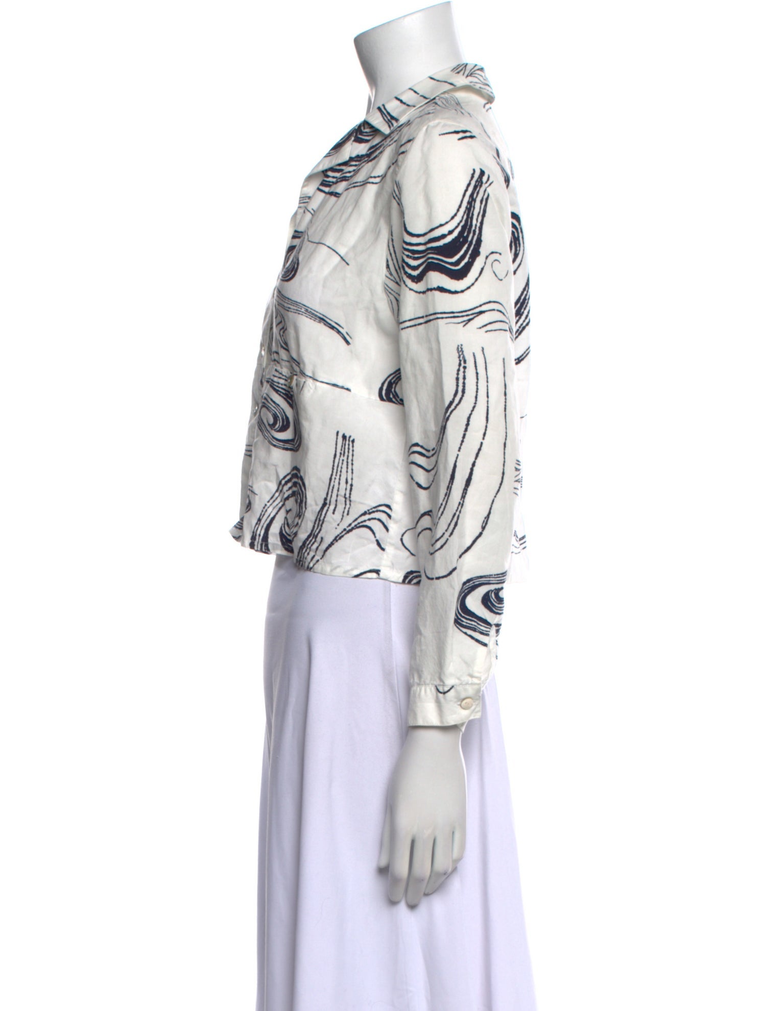 Paloma Wool Printed V-Neck Crop Top