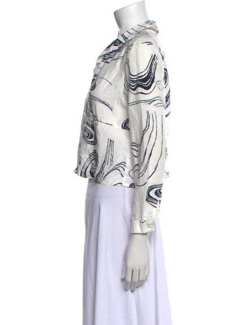 Paloma Wool Printed V-Neck Crop Top