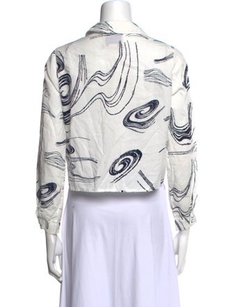 Paloma Wool Printed V-Neck Crop Top