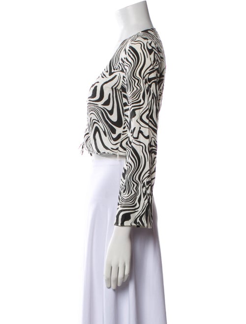 Paloma Wool Printed V-Neck Crop Top