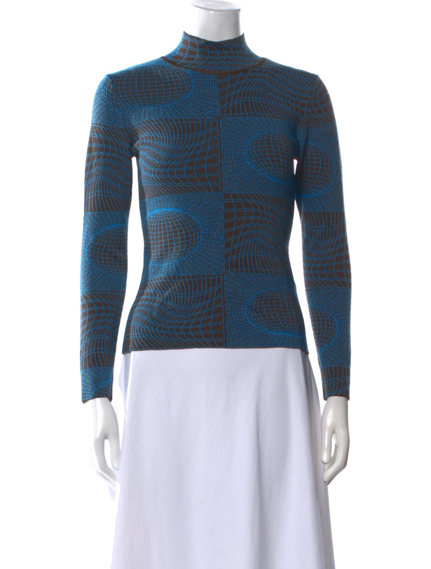 Paloma Wool Printed Mock Neck Sweater