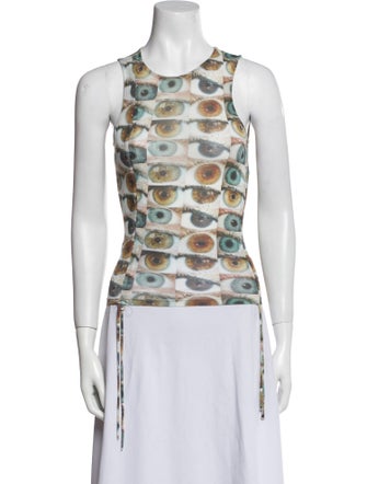 Paloma Wool Printed Scoop Neck Top