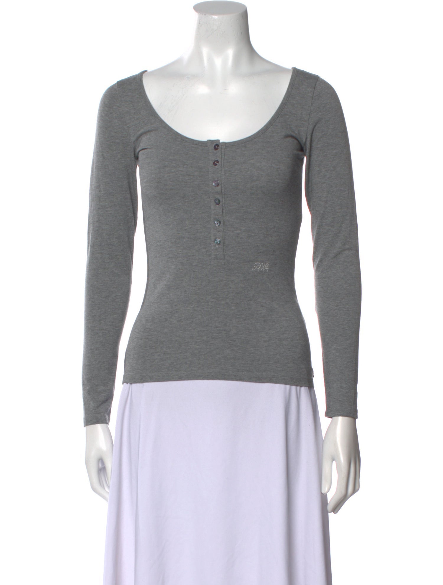 Paloma Wool Scoop Neck Long Sleeve Top