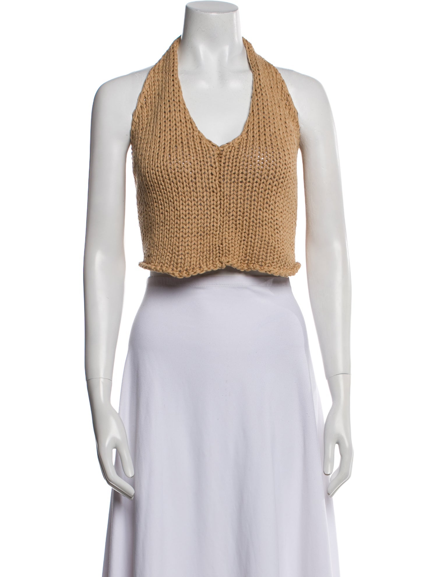 Paloma Wool Halterneck Sleeveless Crop Top