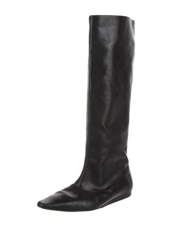 Paloma Wool Patent Leather Riding Boots