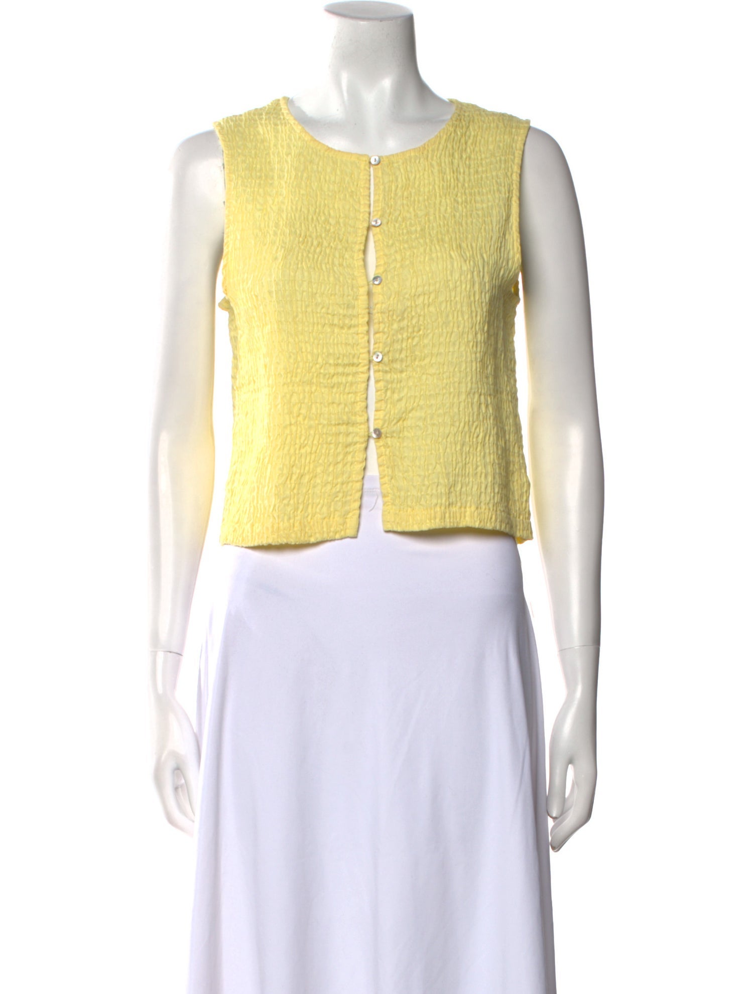 Paloma Wool Scoop Neck Sleeveless Crop Top