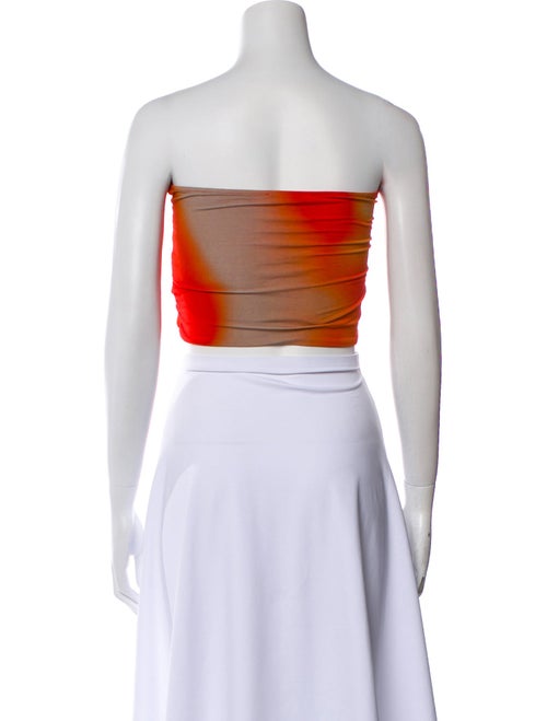 Paloma Wool Tie-Dye Print Strapless Crop Top