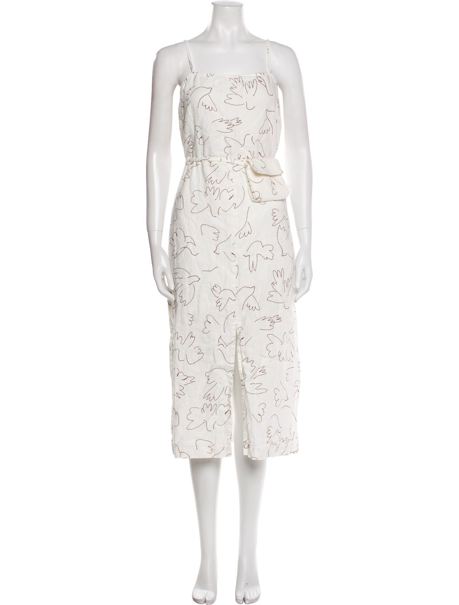 Paloma Wool Linen Midi Length Dress