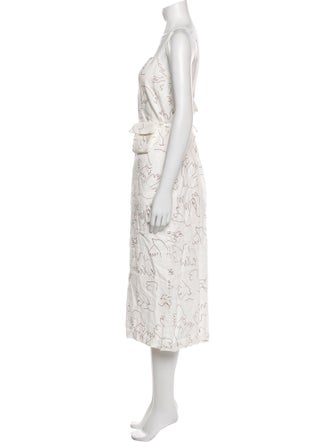 Paloma Wool Linen Midi Length Dress