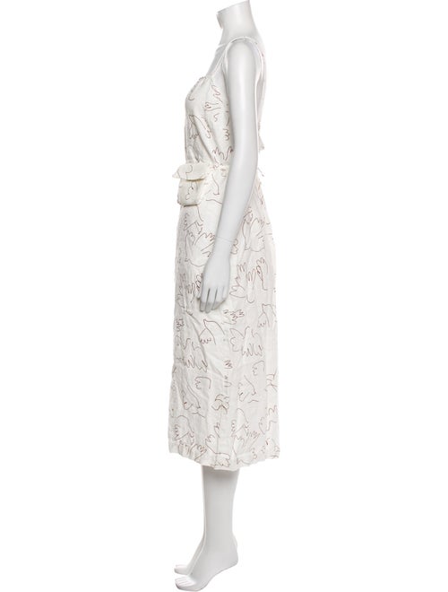 Paloma Wool Linen Midi Length Dress