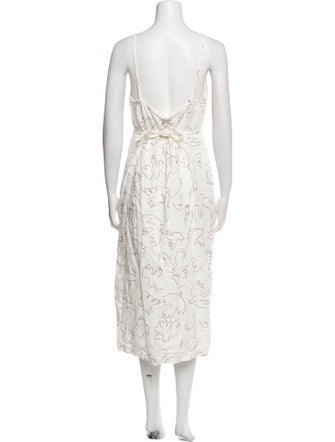 Paloma Wool Linen Midi Length Dress