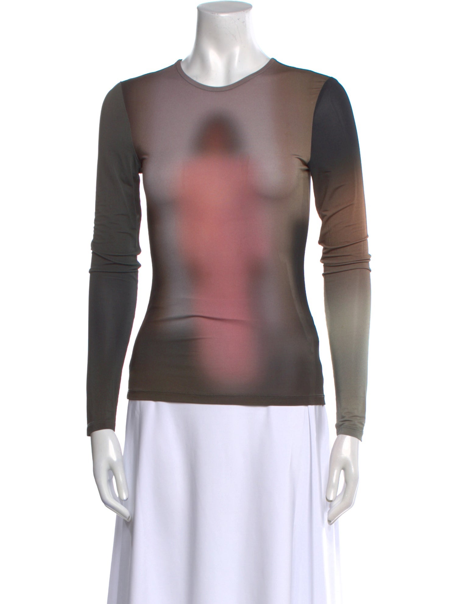 Paloma Wool Tie-Dye Print Crew Neck Top