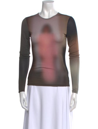 Paloma Wool Tie-Dye Print Crew Neck Top