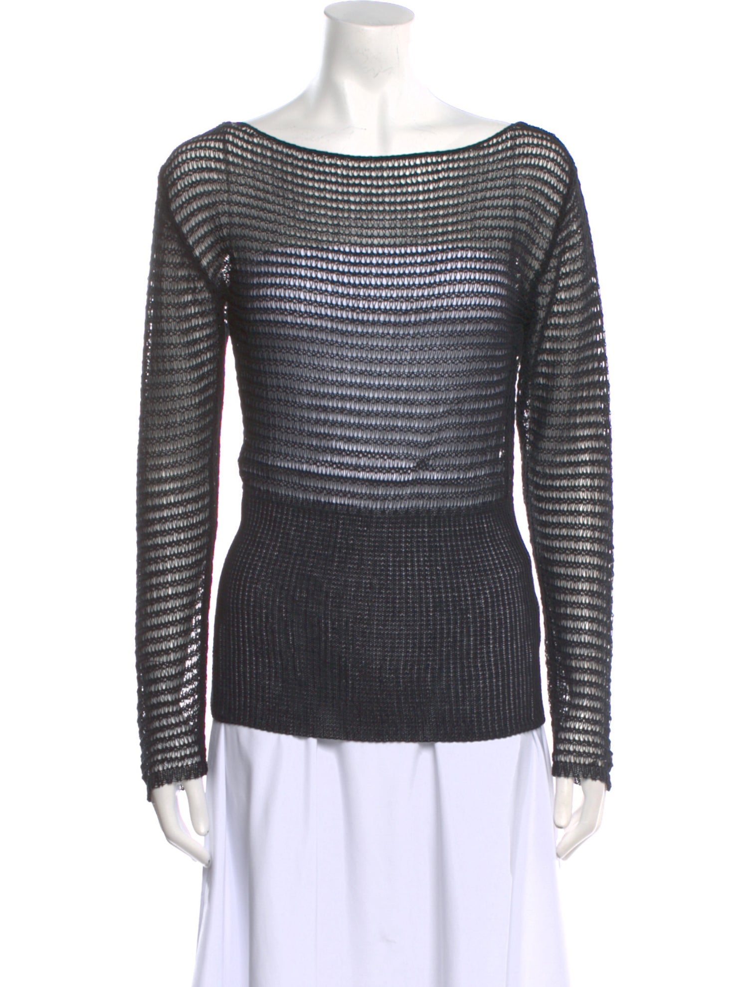 Paloma Wool Bateau Neckline Long Sleeve Top