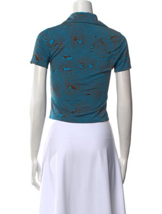 Paloma Wool Printed Short Sleeve Crop Top