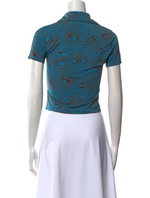 Paloma Wool Printed Short Sleeve Crop Top