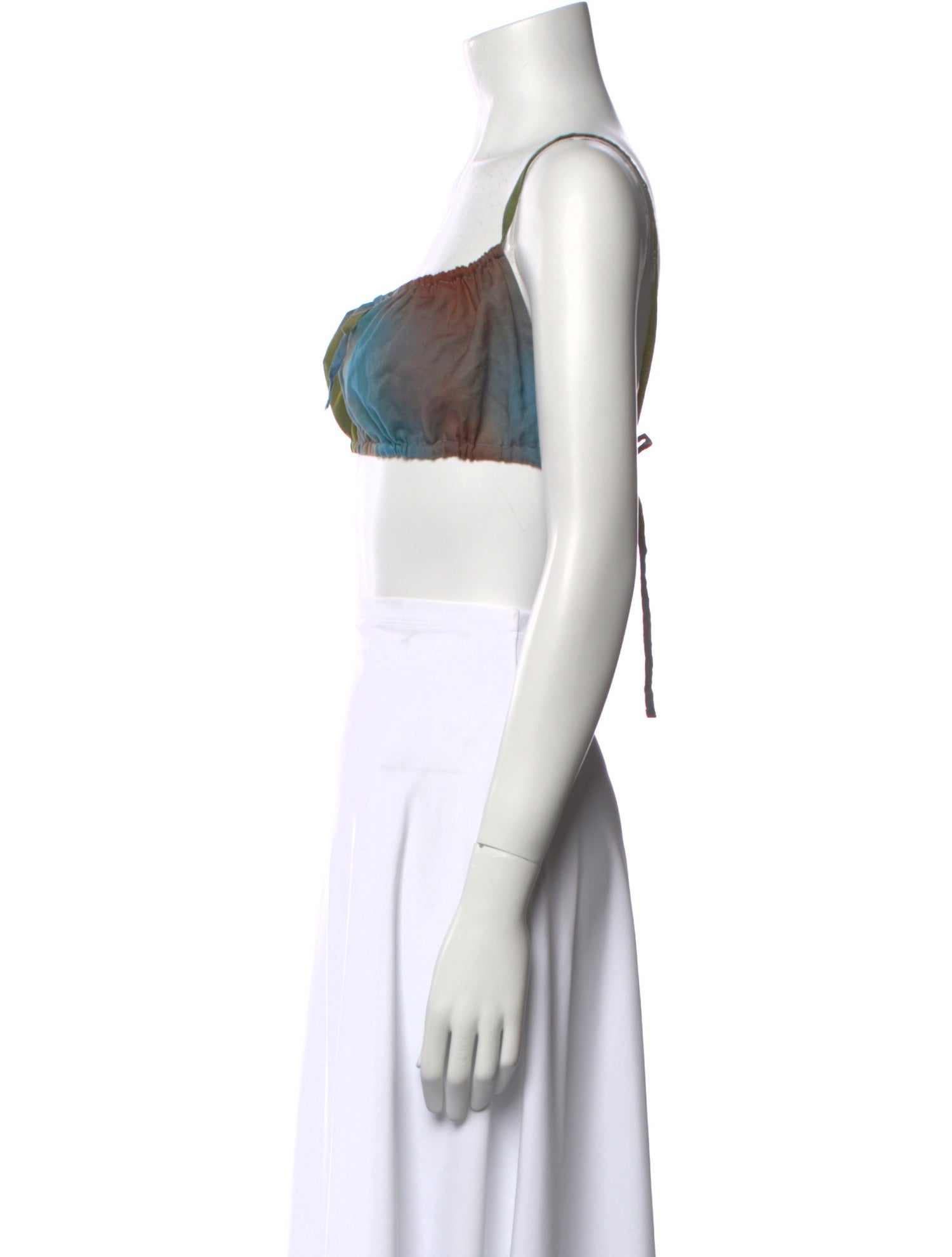 Paloma Wool Printed Square Neckline Crop Top