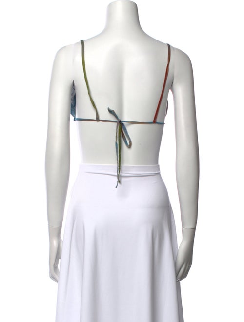 Paloma Wool Printed Square Neckline Crop Top