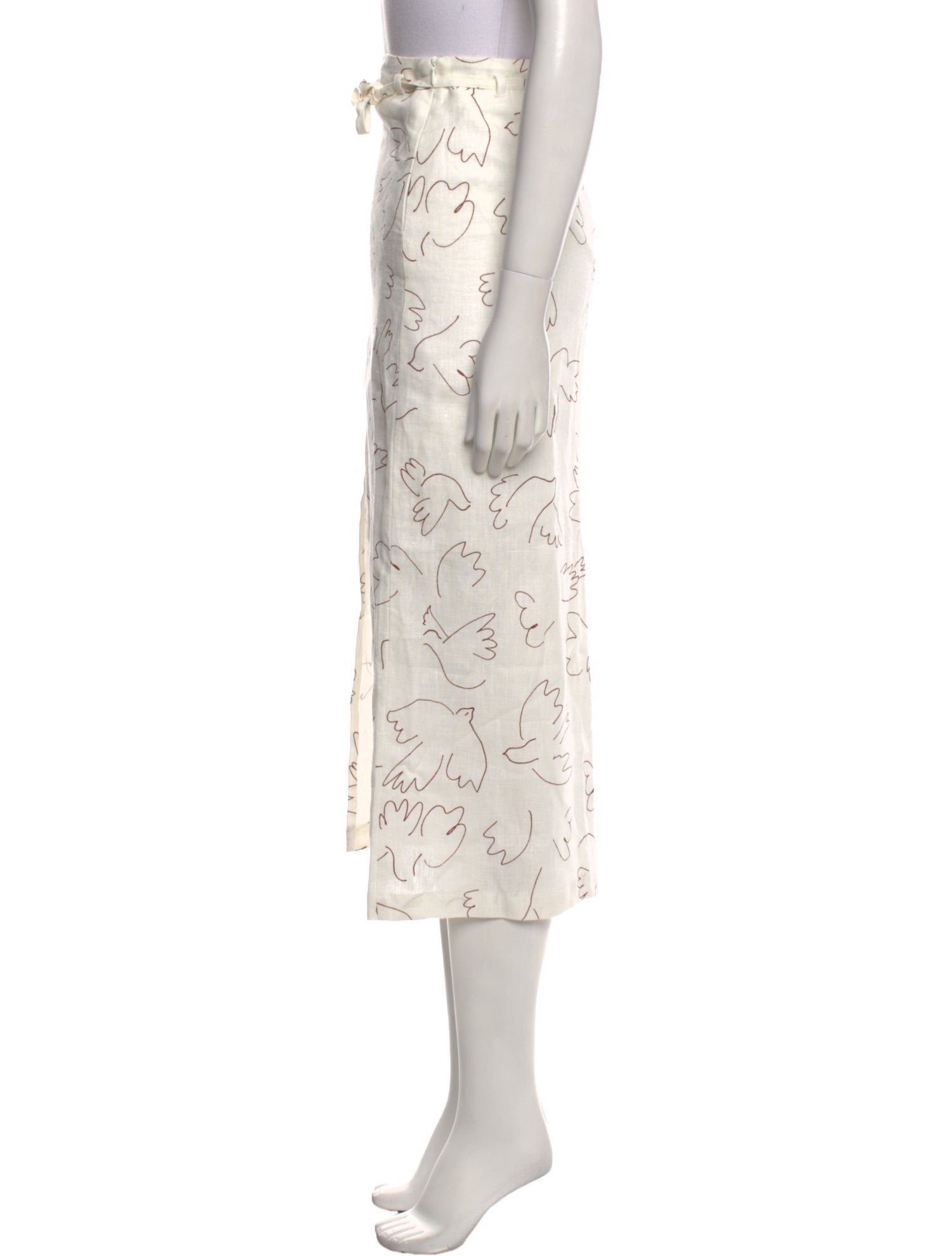 Paloma Wool Linen Midi Length Skirt w/ Tags