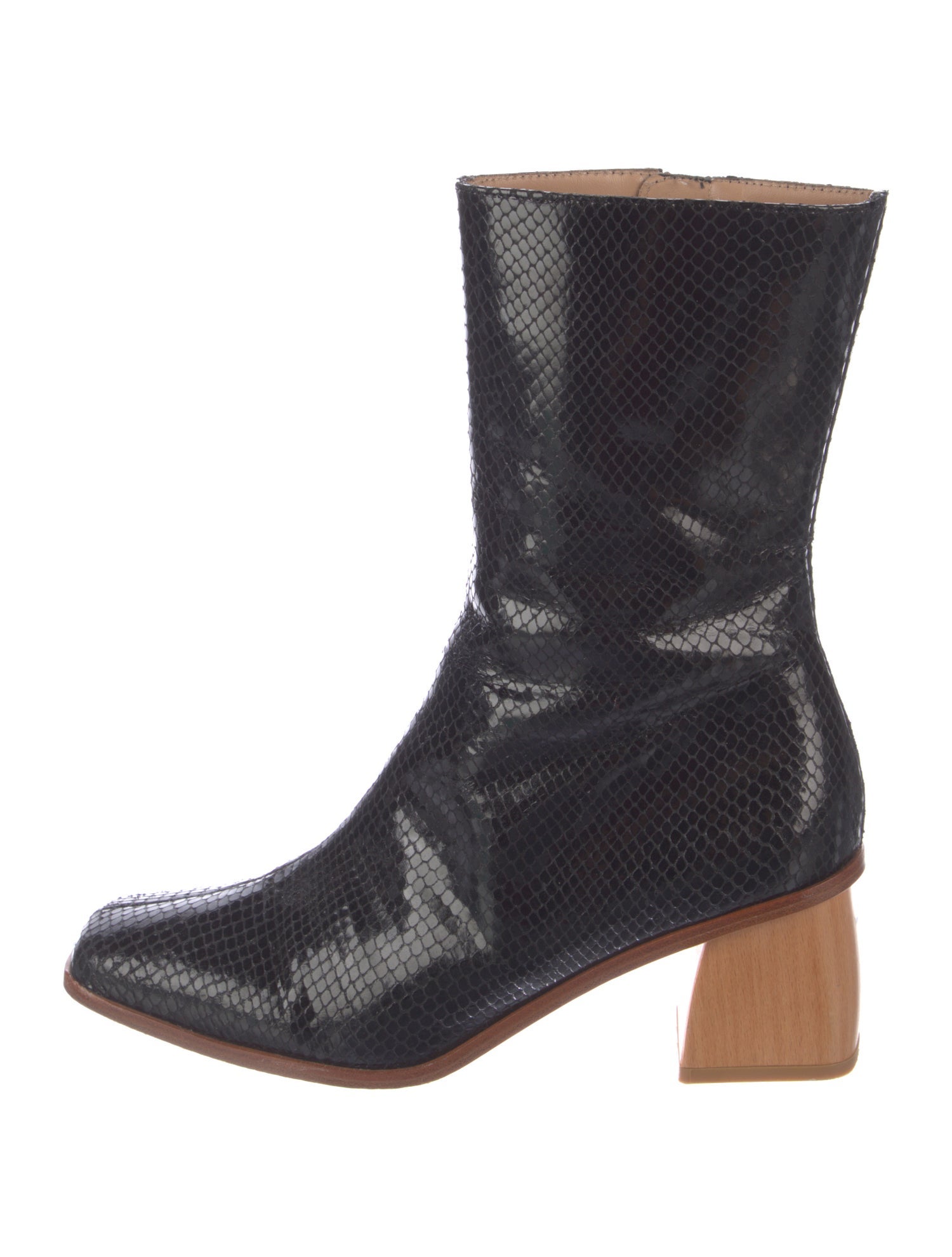Paloma Wool Vintage Embossed Leather Boots