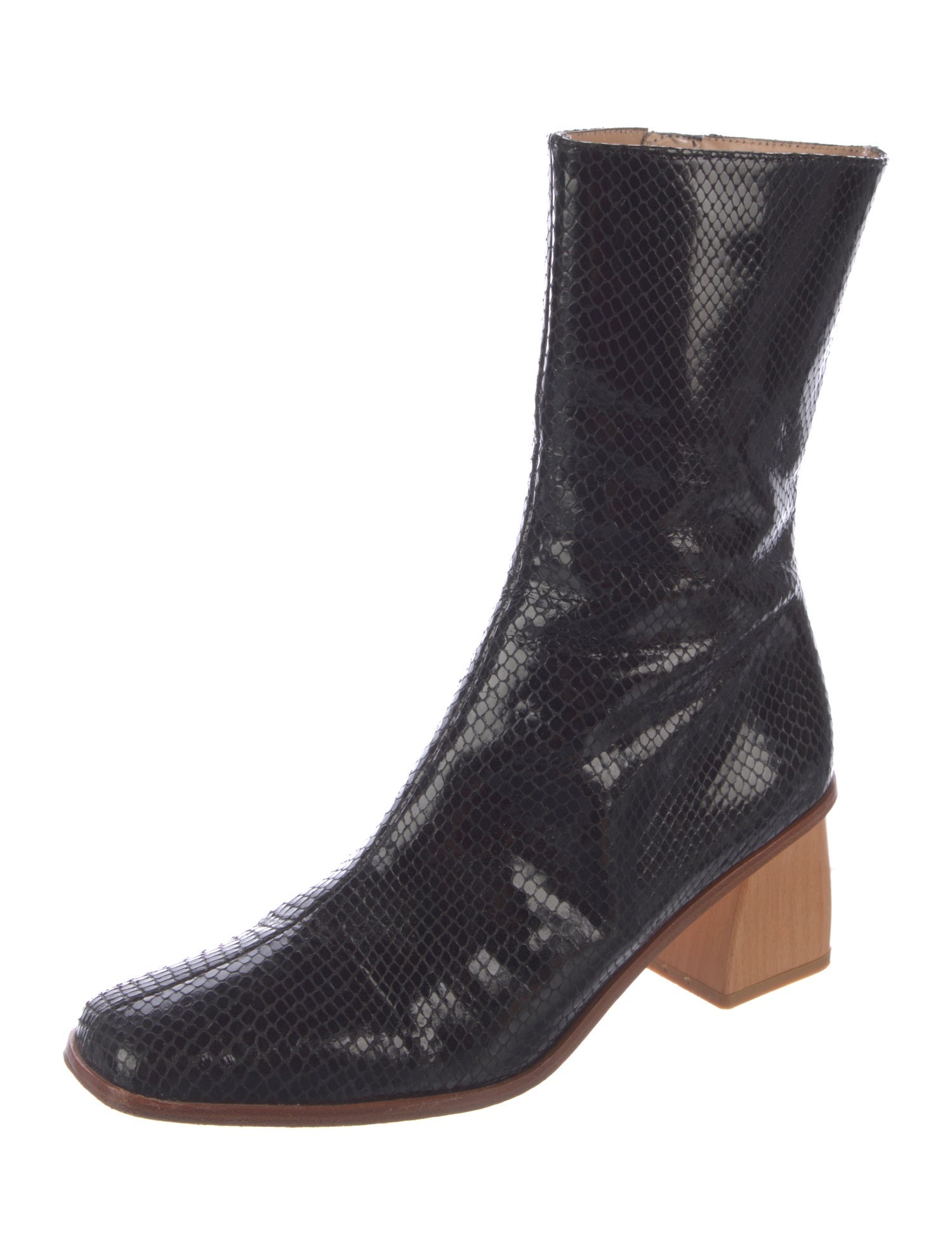 Paloma Wool Vintage Embossed Leather Boots