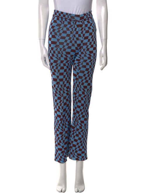 Paloma Wool Plaid Print Wide Leg Pants