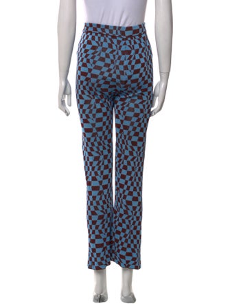 Paloma Wool Plaid Print Wide Leg Pants