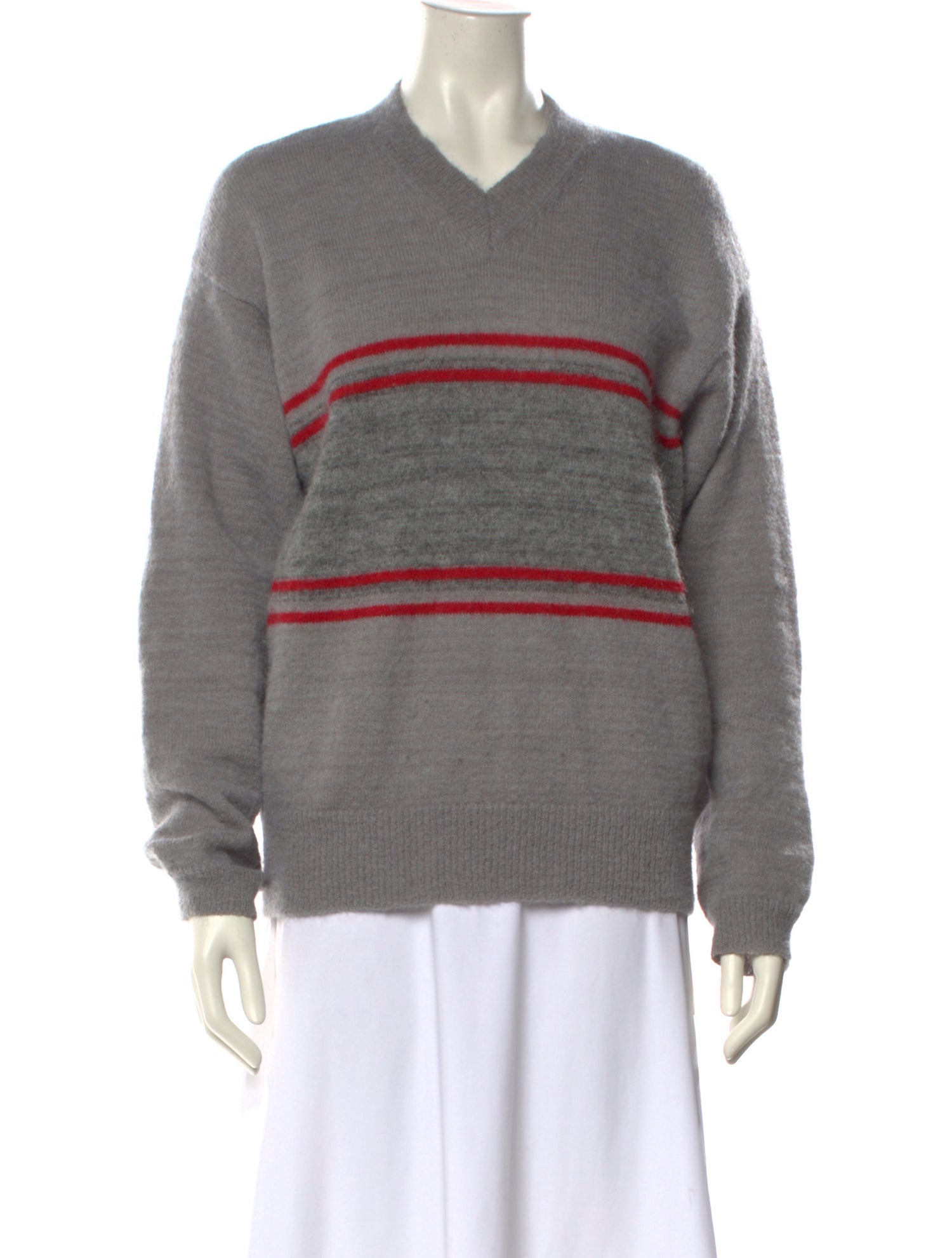 Paloma Wool Striped V-Neck Sweatshirt