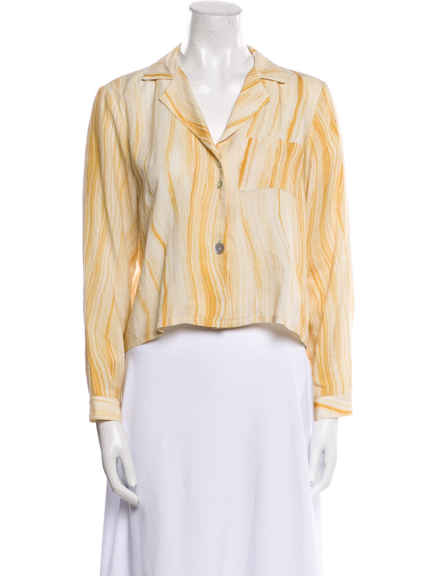 Paloma Wool Striped V-Neck Crop Top