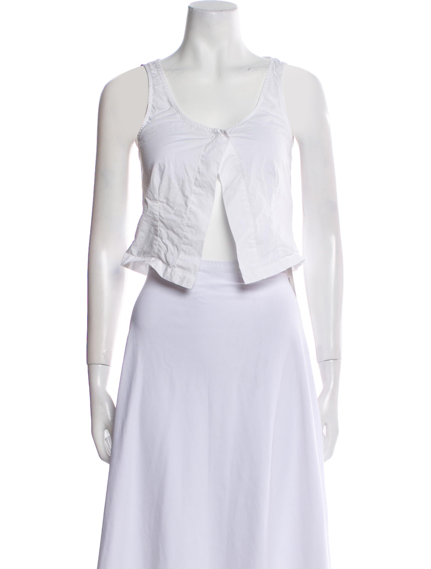 Paloma Wool Scoop Neck Sleeveless Crop Top