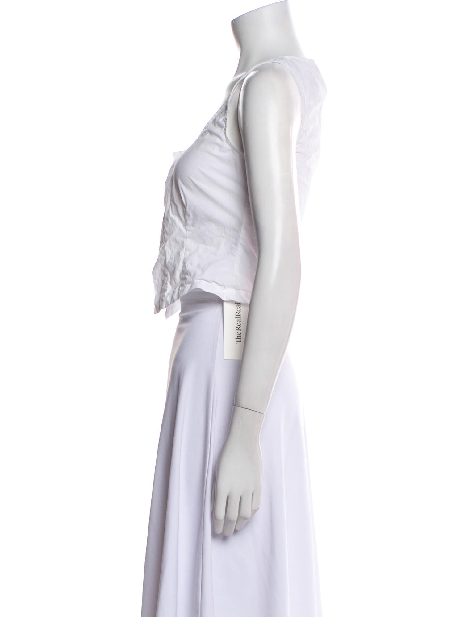 Paloma Wool Scoop Neck Sleeveless Crop Top