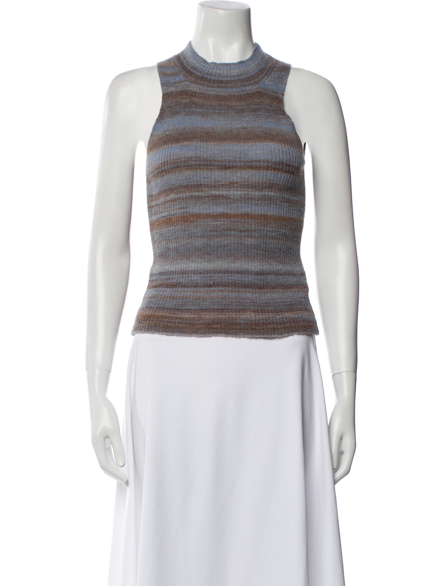 Paloma Wool Merino Wool Striped Crop Top