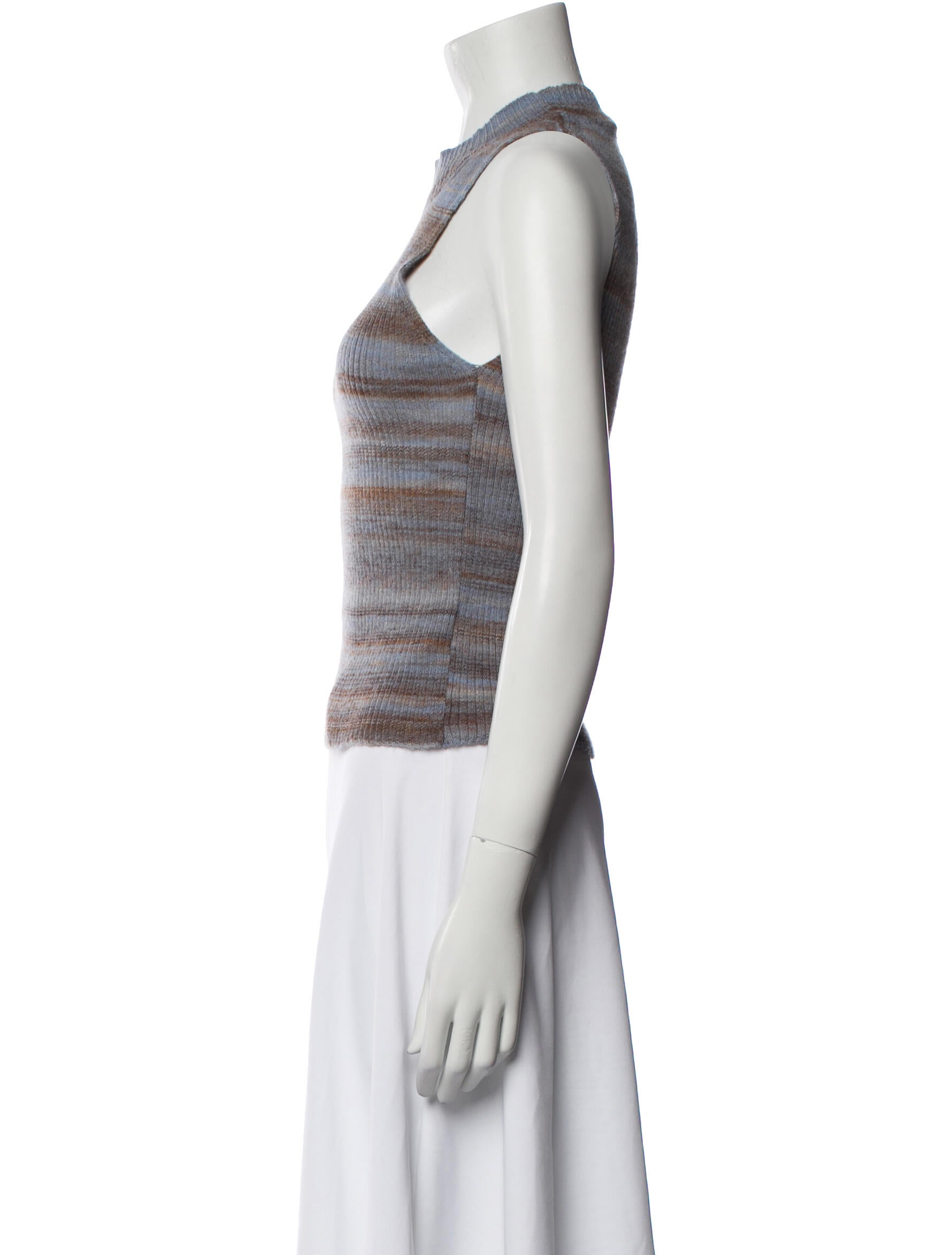 Paloma Wool Merino Wool Striped Crop Top