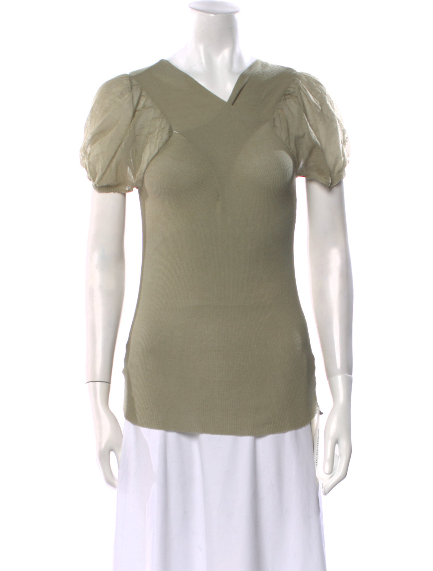 Paloma Wool V-Neck Short Sleeve Top