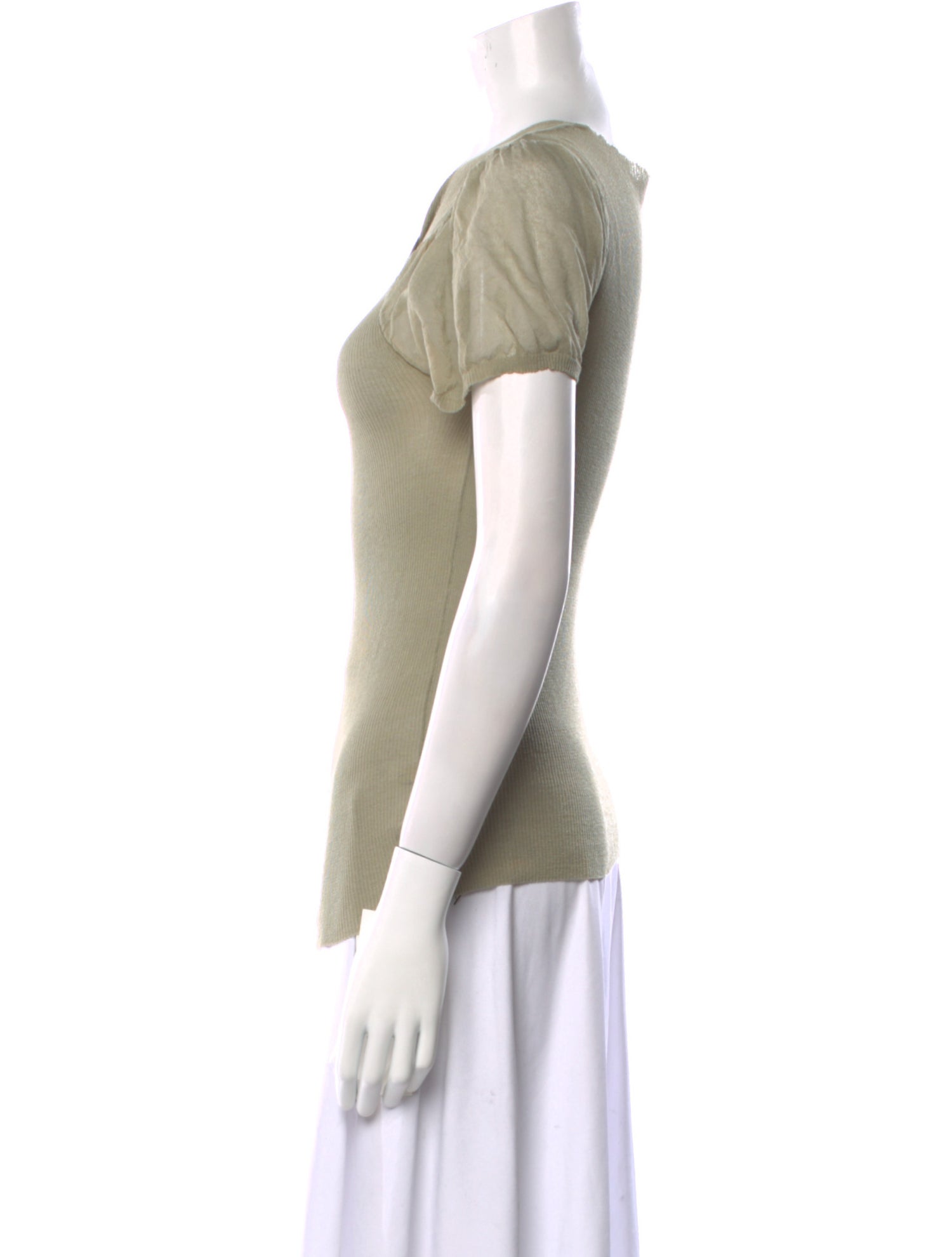 Paloma Wool V-Neck Short Sleeve Top