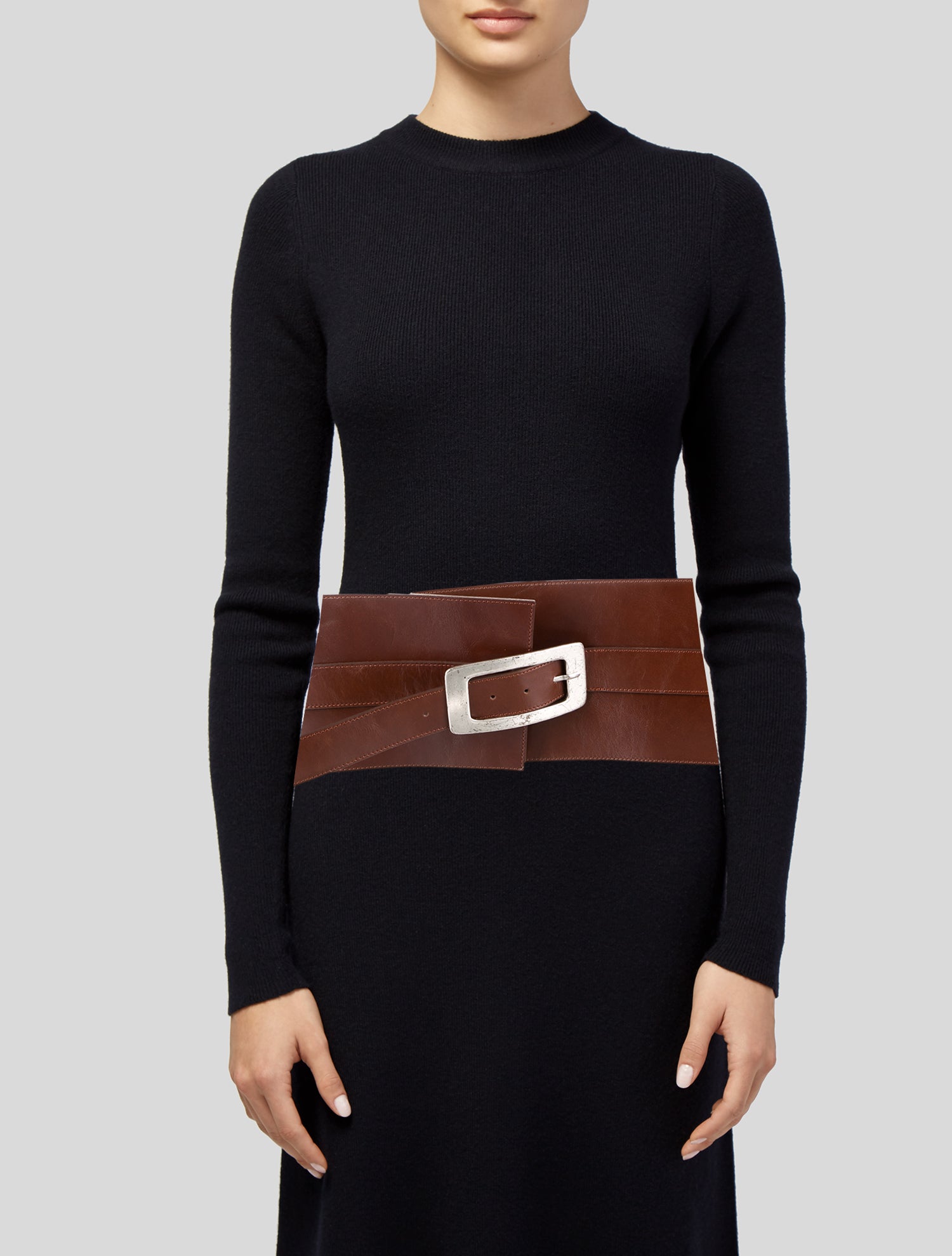 Paloma Wool Wide Leather Waist Belt