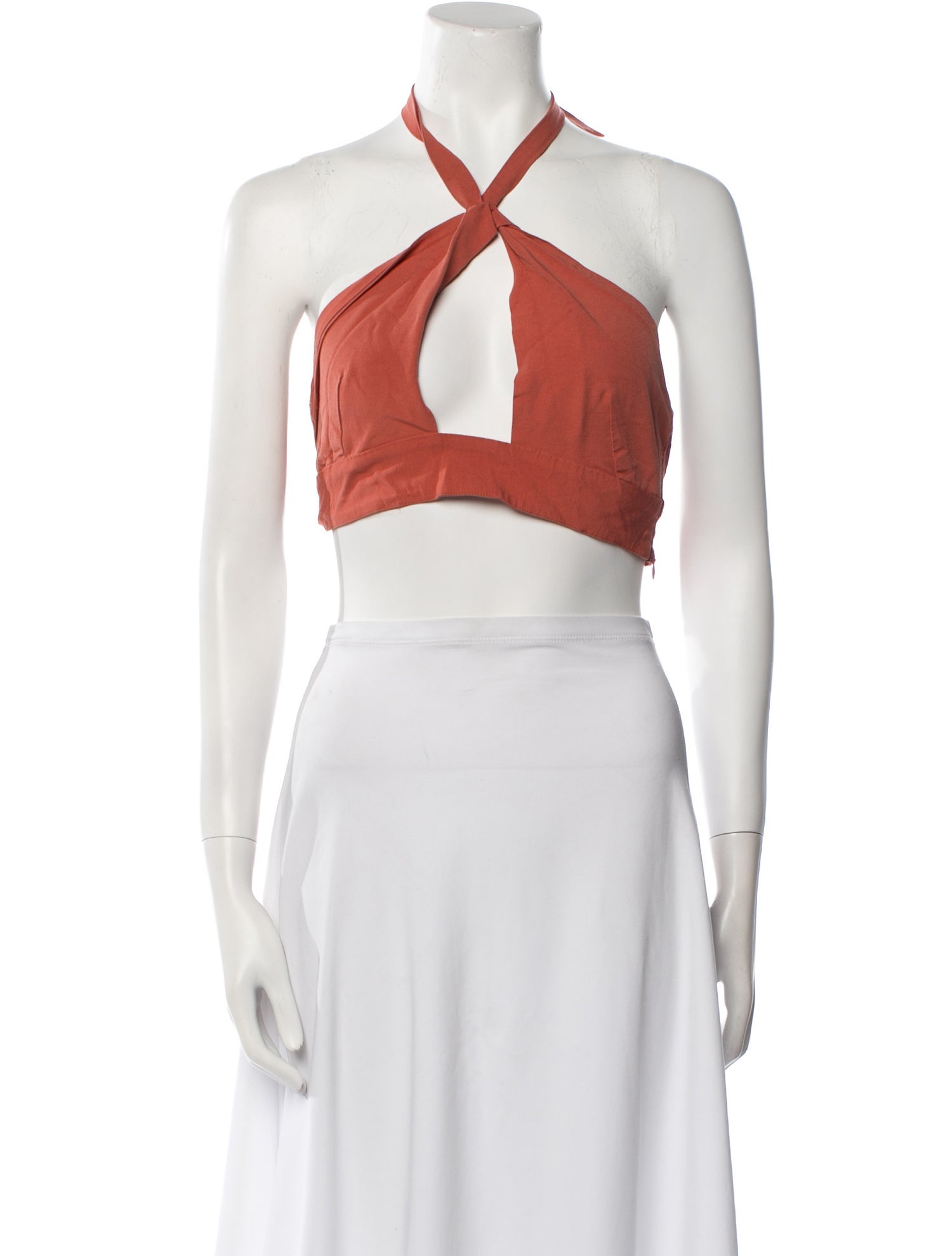 Paloma Wool Linen Halterneck Crop Top