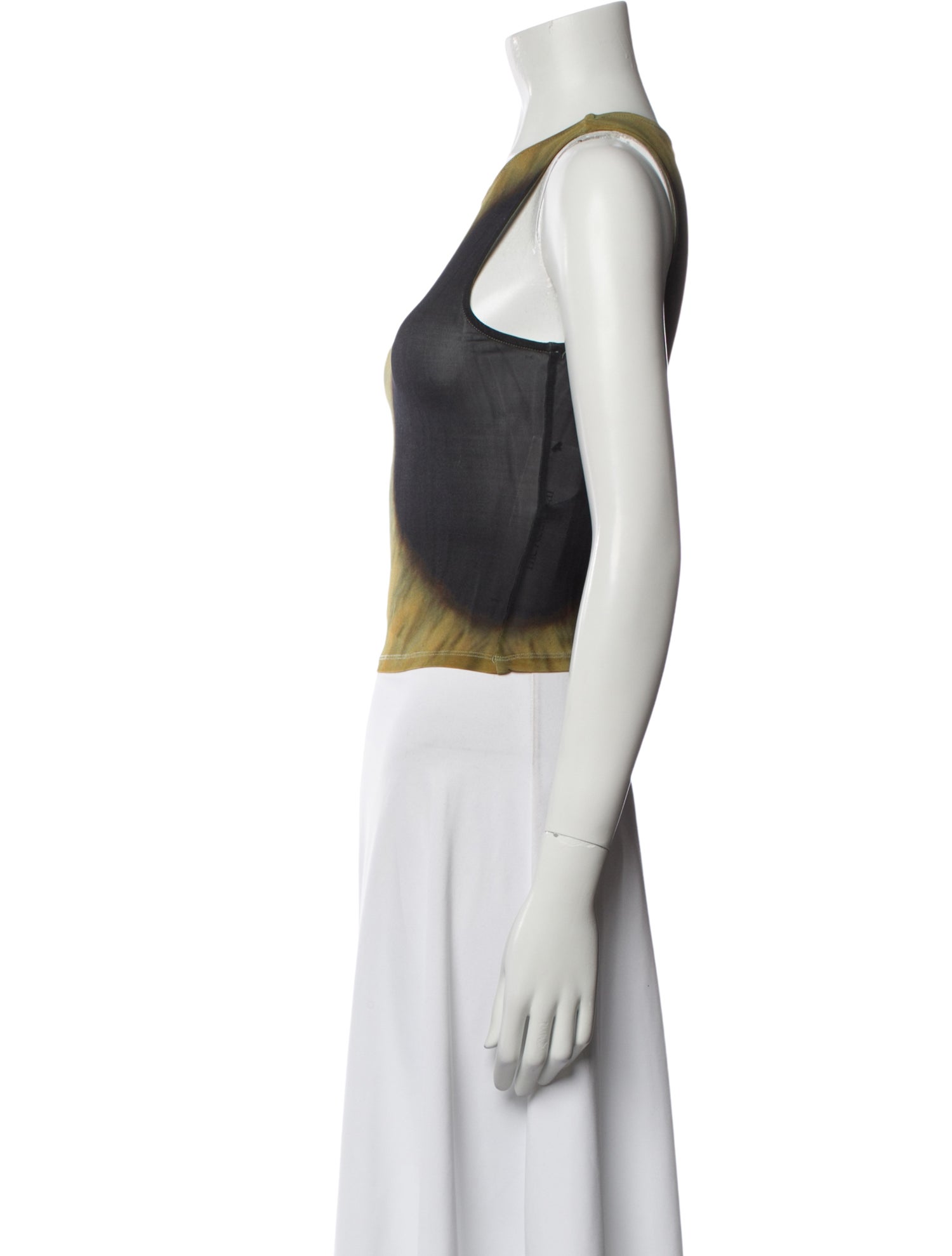 Paloma Wool Tie-Dye Print Scoop Neck Crop Top