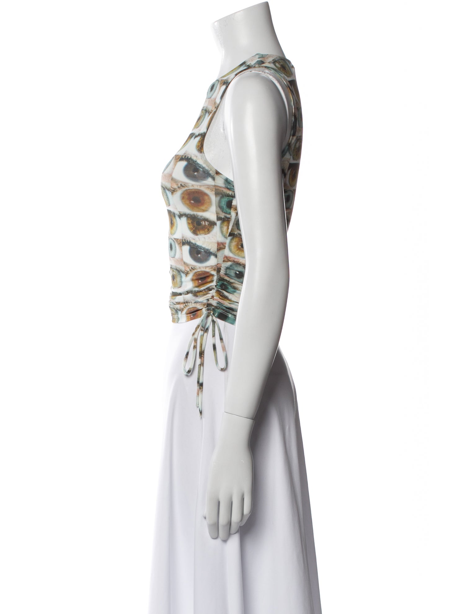 Paloma Wool Printed Scoop Neck Crop Top