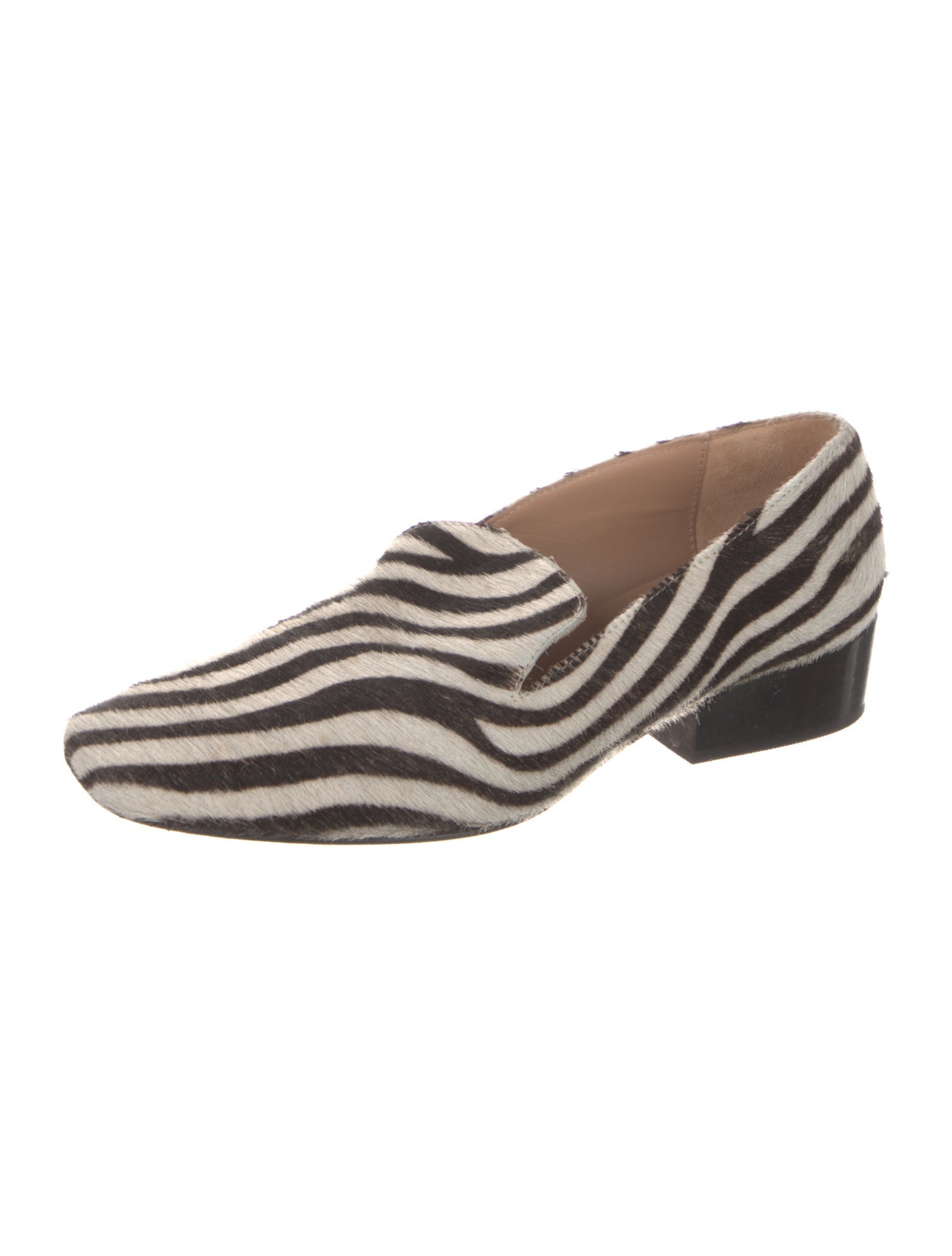 Paloma Wool Calf Hair Animal Print Loafers