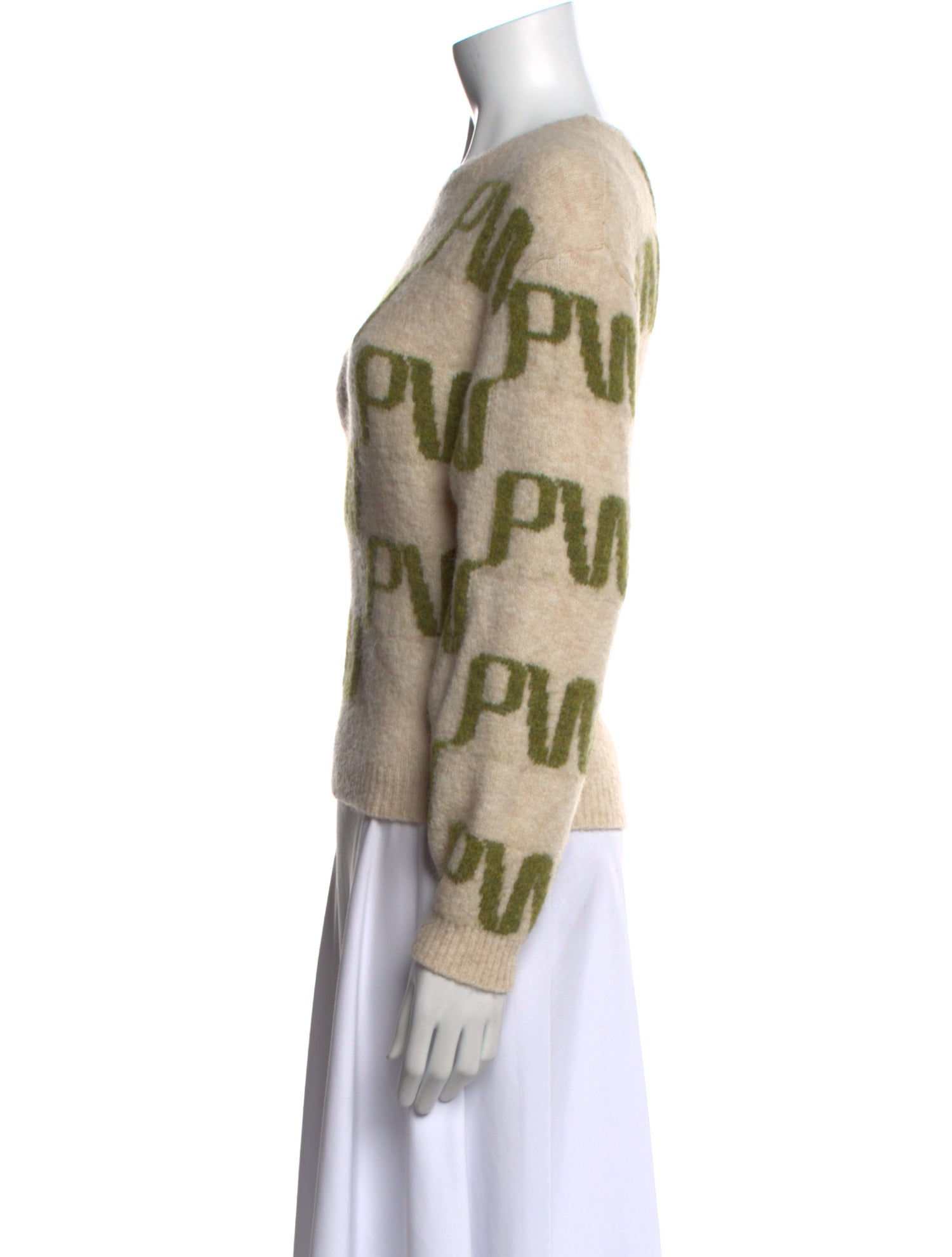 Paloma Wool Off-The-Shoulder Sweater w/ Tags - Grey Knitwear