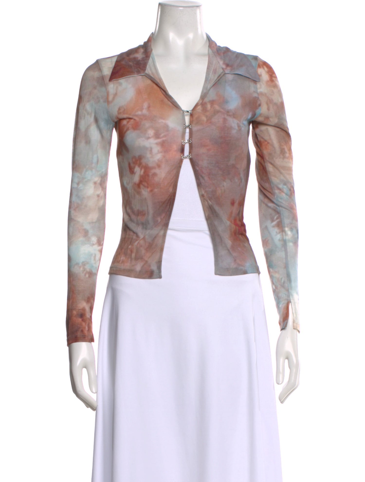 Paloma Wool Tie-Dye Print Long Sleeve Top