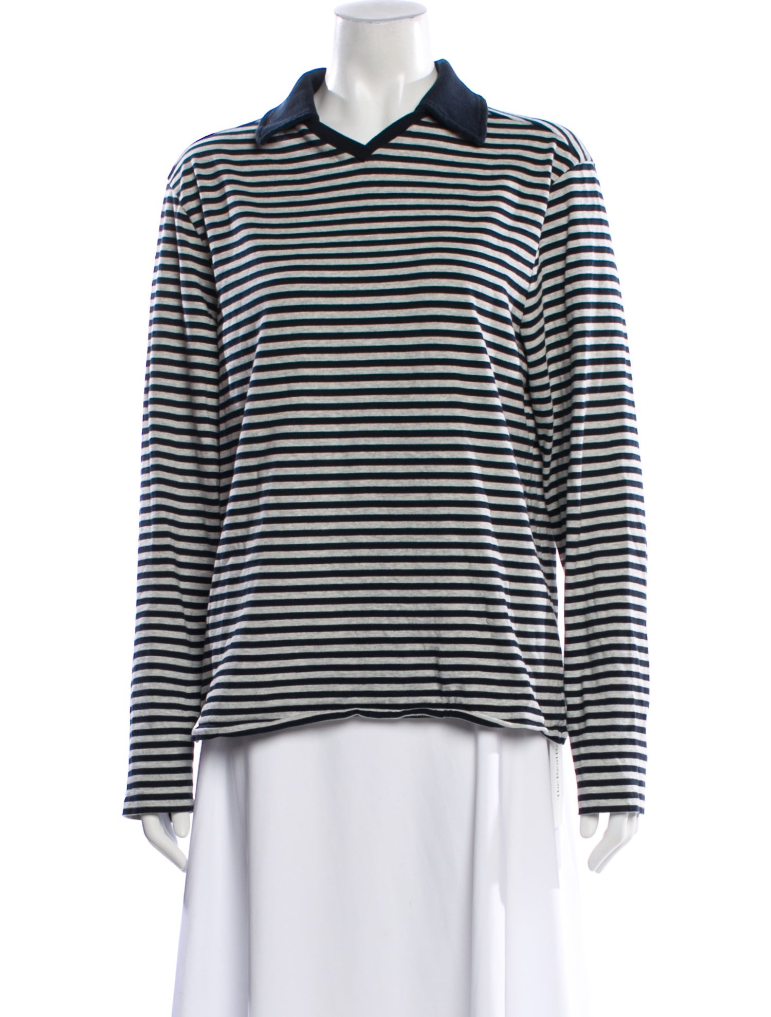 Paloma Wool Striped Long Sleeve Polo