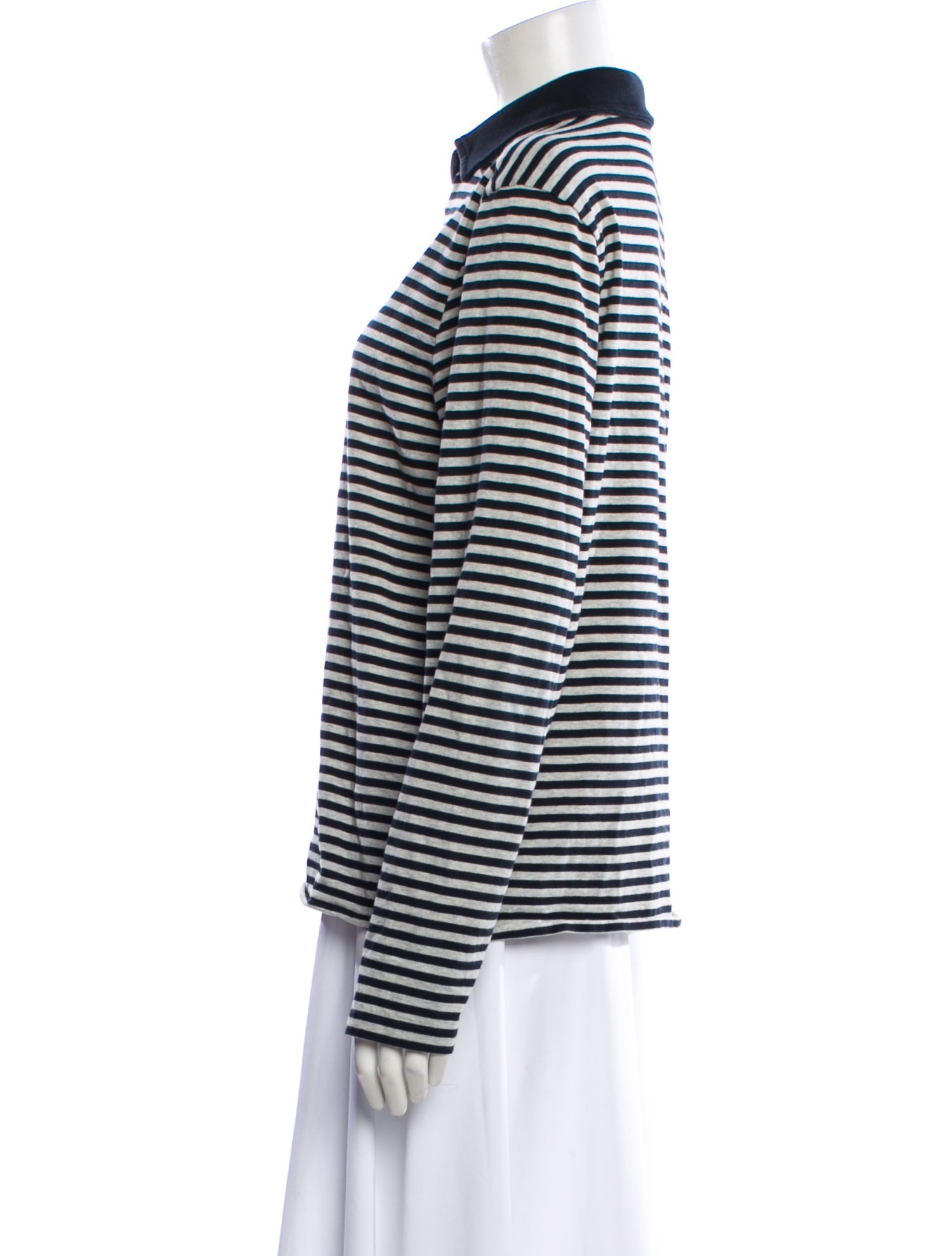 Paloma Wool Striped Long Sleeve Polo