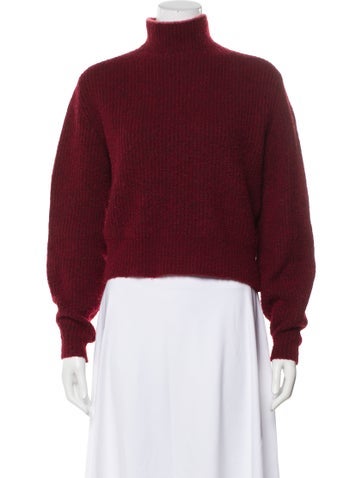 Pre-owned Paloma Wool Turtleneck Sweater In Burgundy