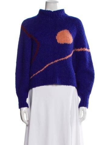 Pre-owned Paloma Wool Wool Graphic Print Sweater In Purple