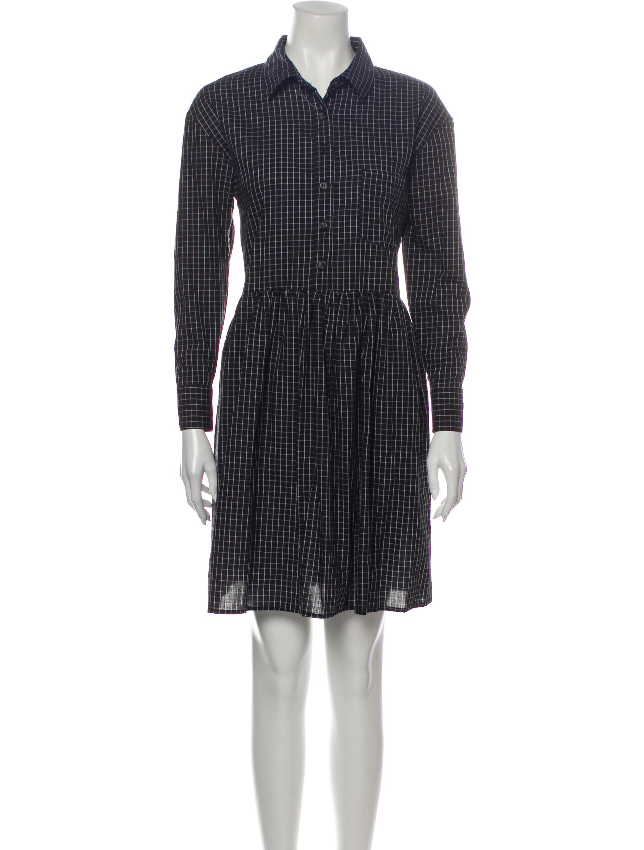 Permanent Collection Plaid Print Mini Dress