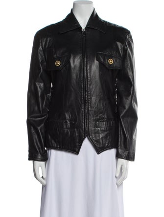 Phil M. Stupp Leather Blazer